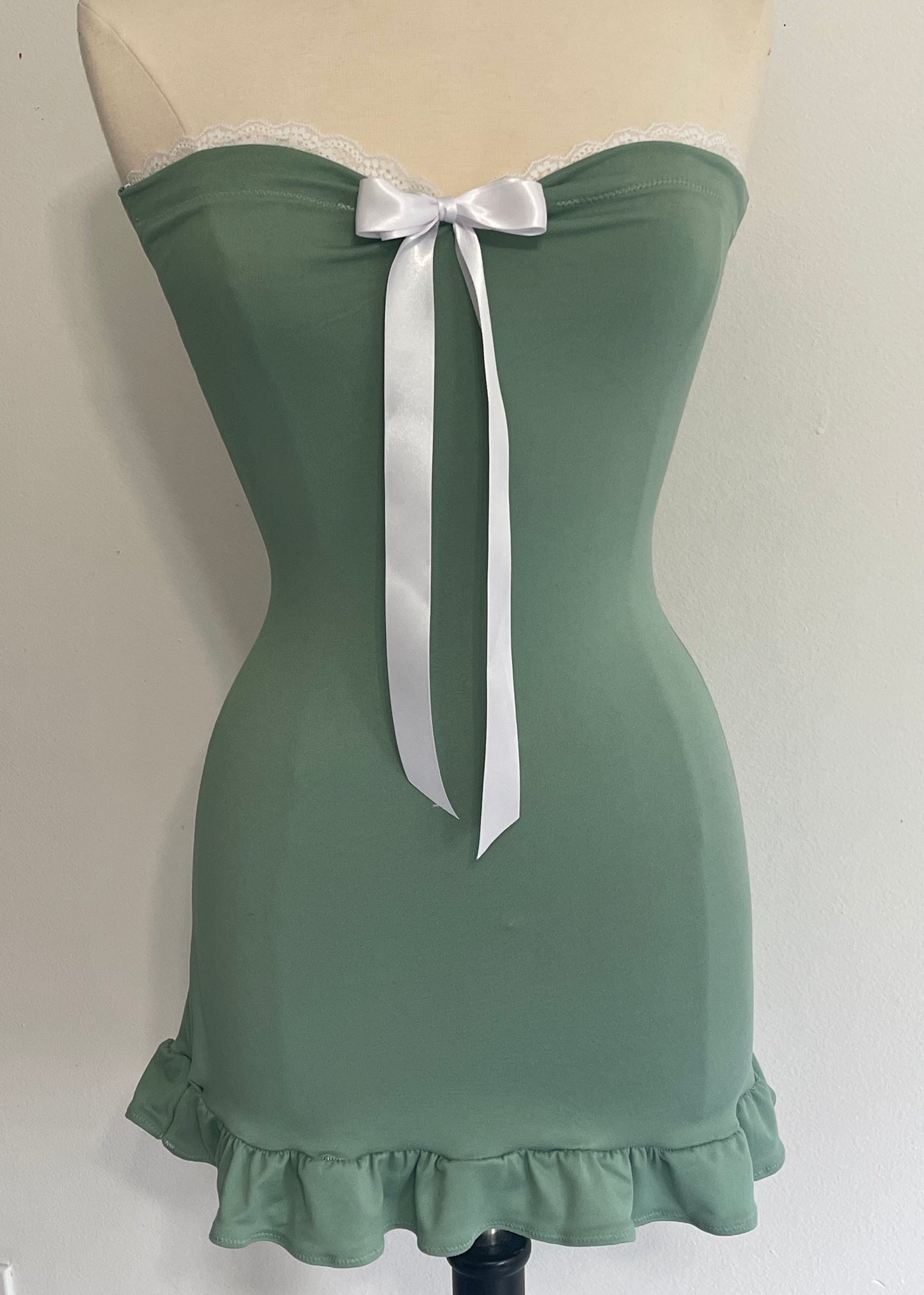 The ‘Green Flora’ Mini Dress