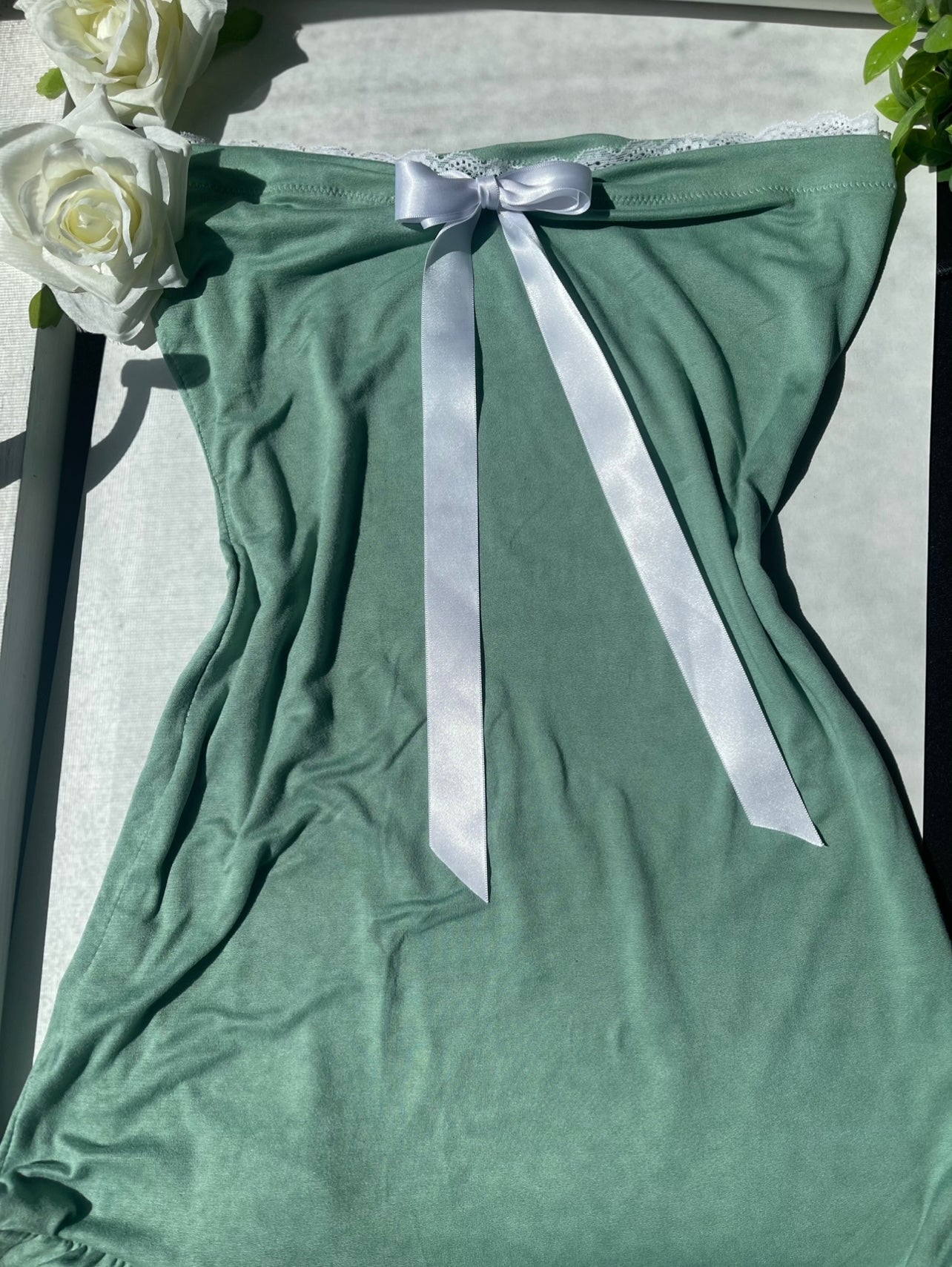 The ‘Green Flora’ Mini Dress
